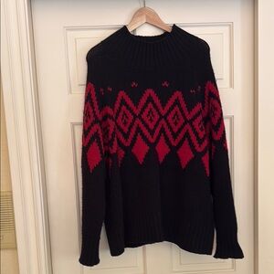 Banana Republic Black and Red Sweater